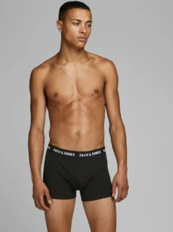 Jack & Jones Herren Boxer-Shorts JacAnthony Unter-Hosen Pants 3er-Pack Black, Farbe:Schwarz, Größe:M -Günstiges Mode Wucht Geschäft fd40ba515f9511d23856c8cafb14fc8f