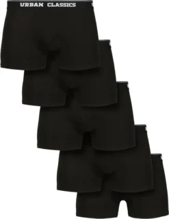 Urban Classics - Organic Boxer Shorts 5er Pack Schwarz - 4XL